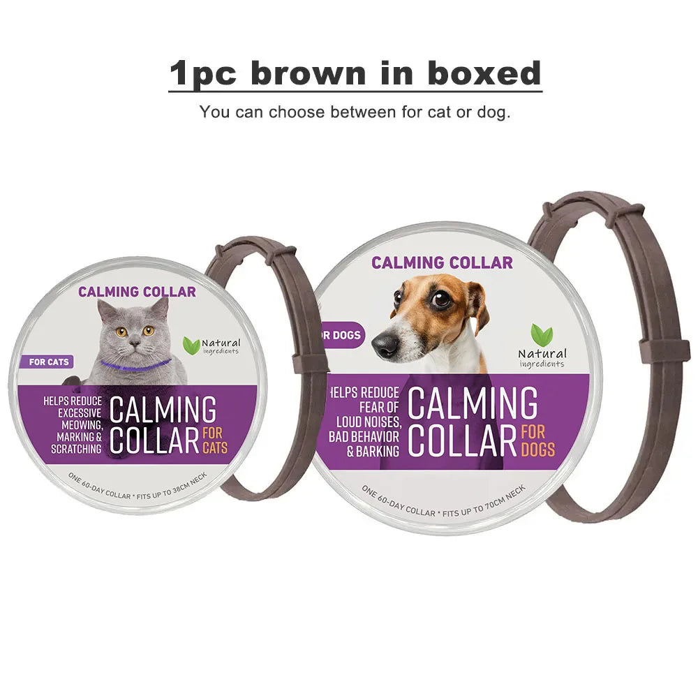 Collier apaisant en plastique pour chien et chat
