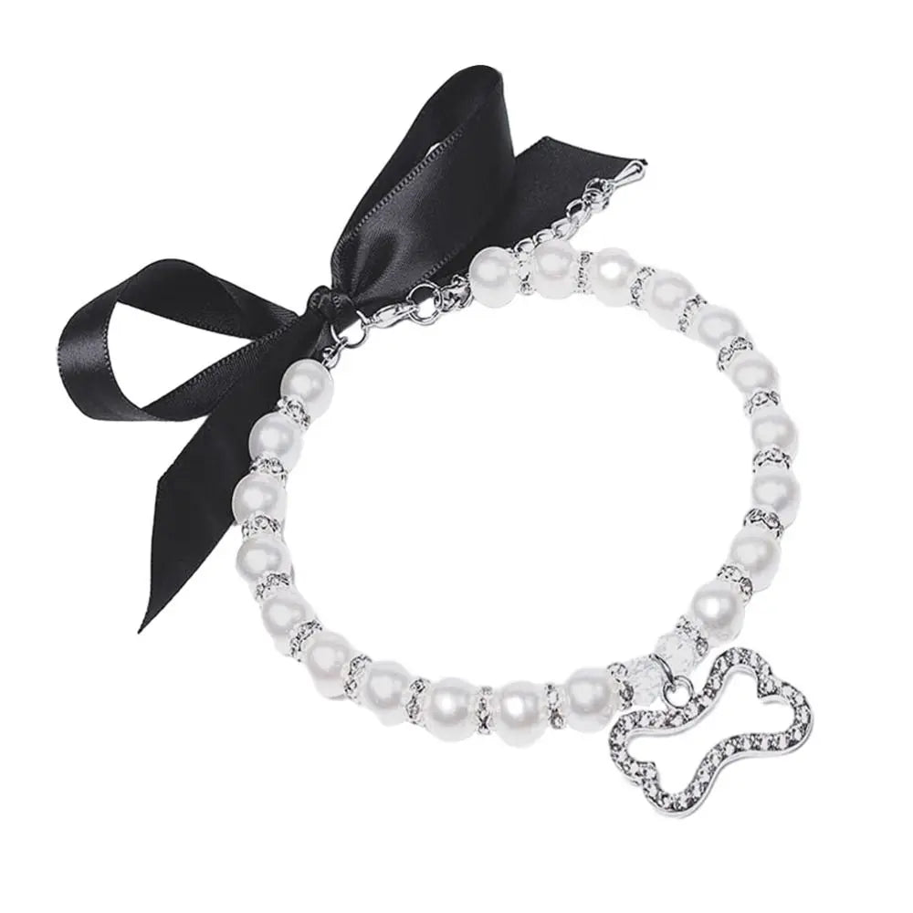 Collier de perle luxe pour chat