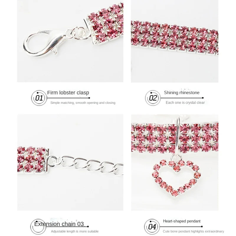 Collier en cristal pour chat