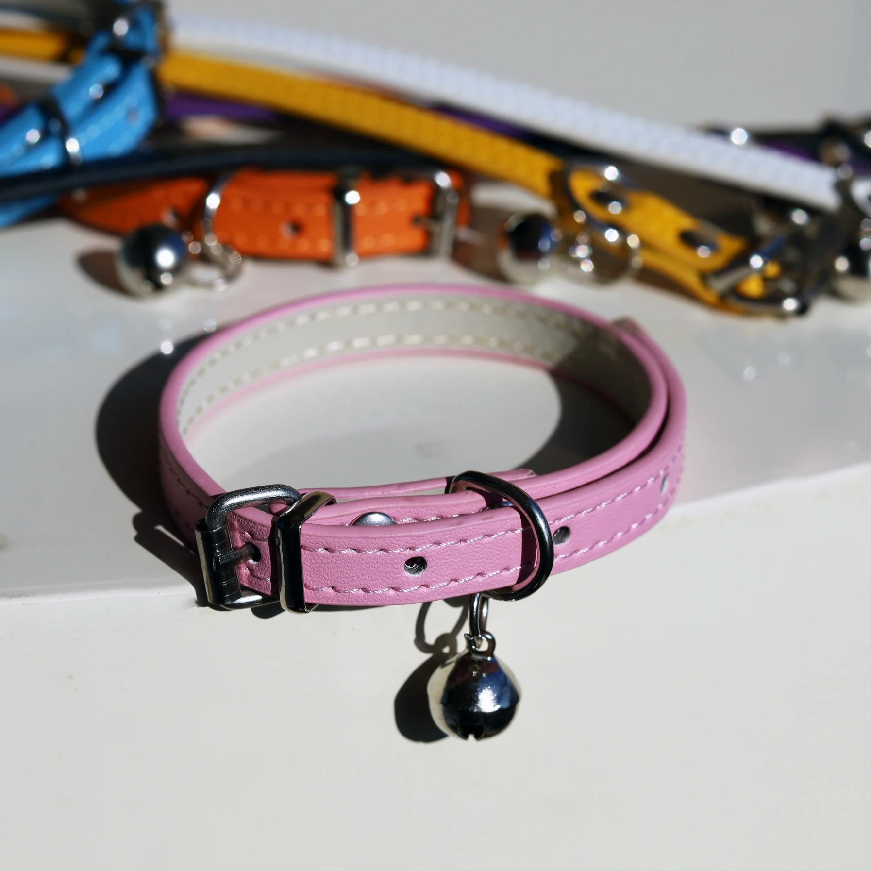Colliers  en cuir durable pour chat