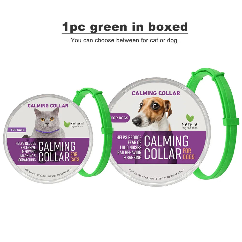 Collier apaisant en plastique pour chien et chat