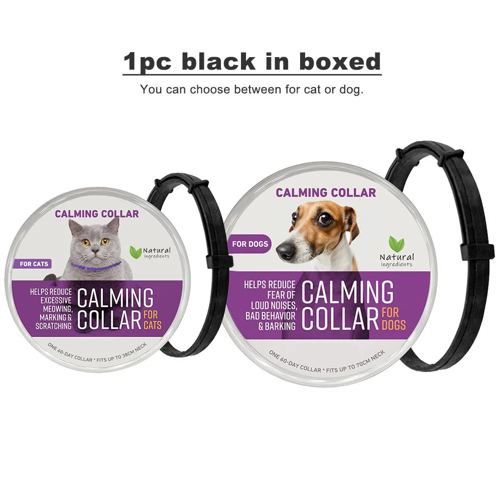 Collier apaisant en plastique pour chien et chat