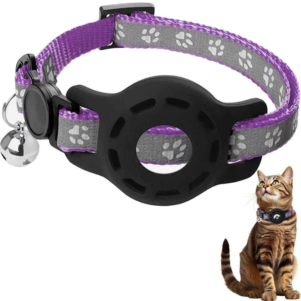 Collier de chat AirTag avec cloches