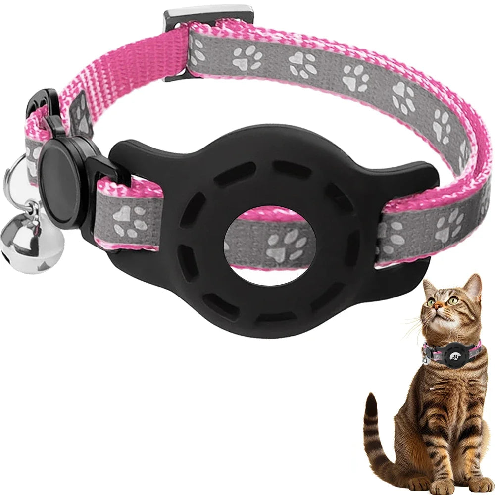 Collier de chat AirTag avec cloches