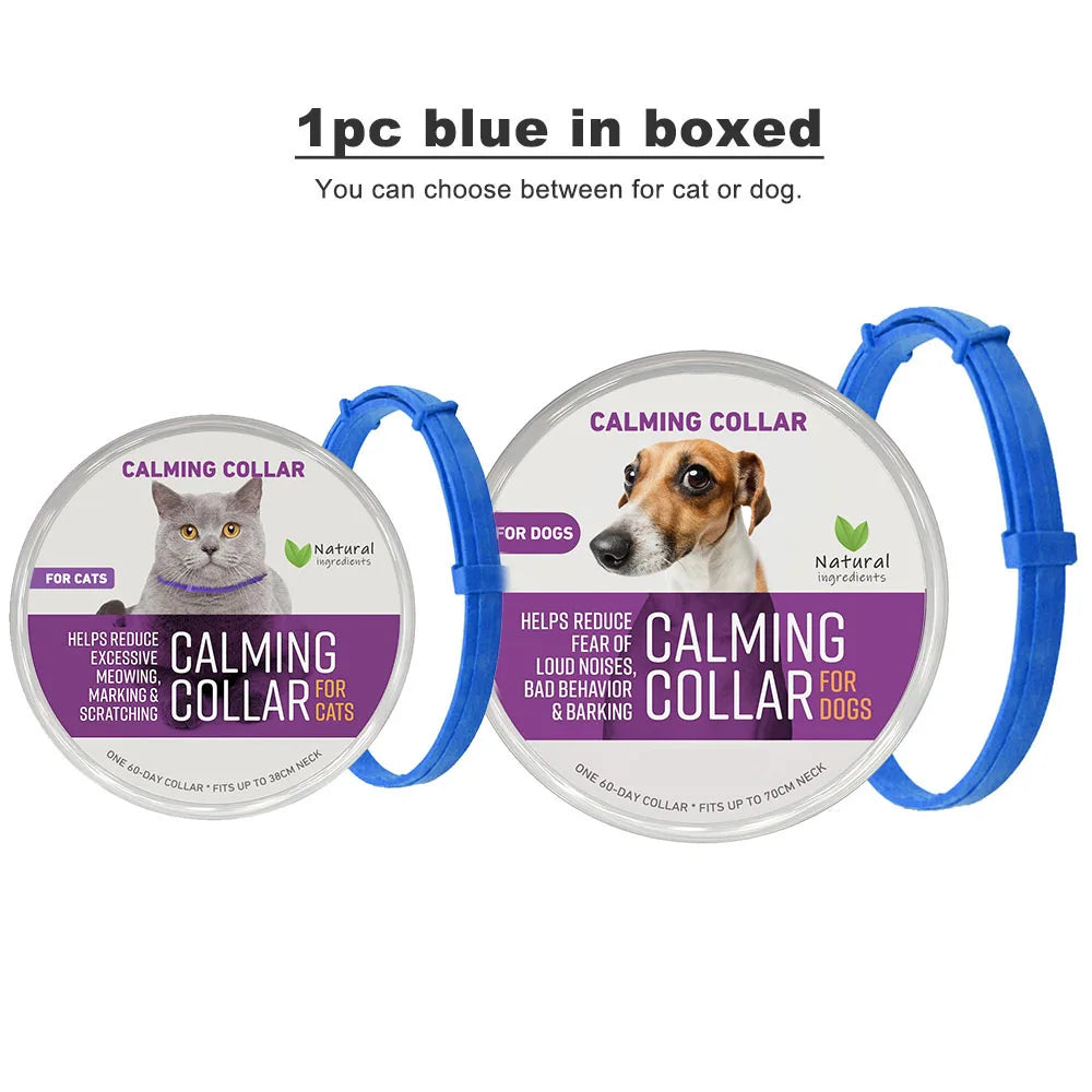 Collier apaisant en plastique pour chien et chat