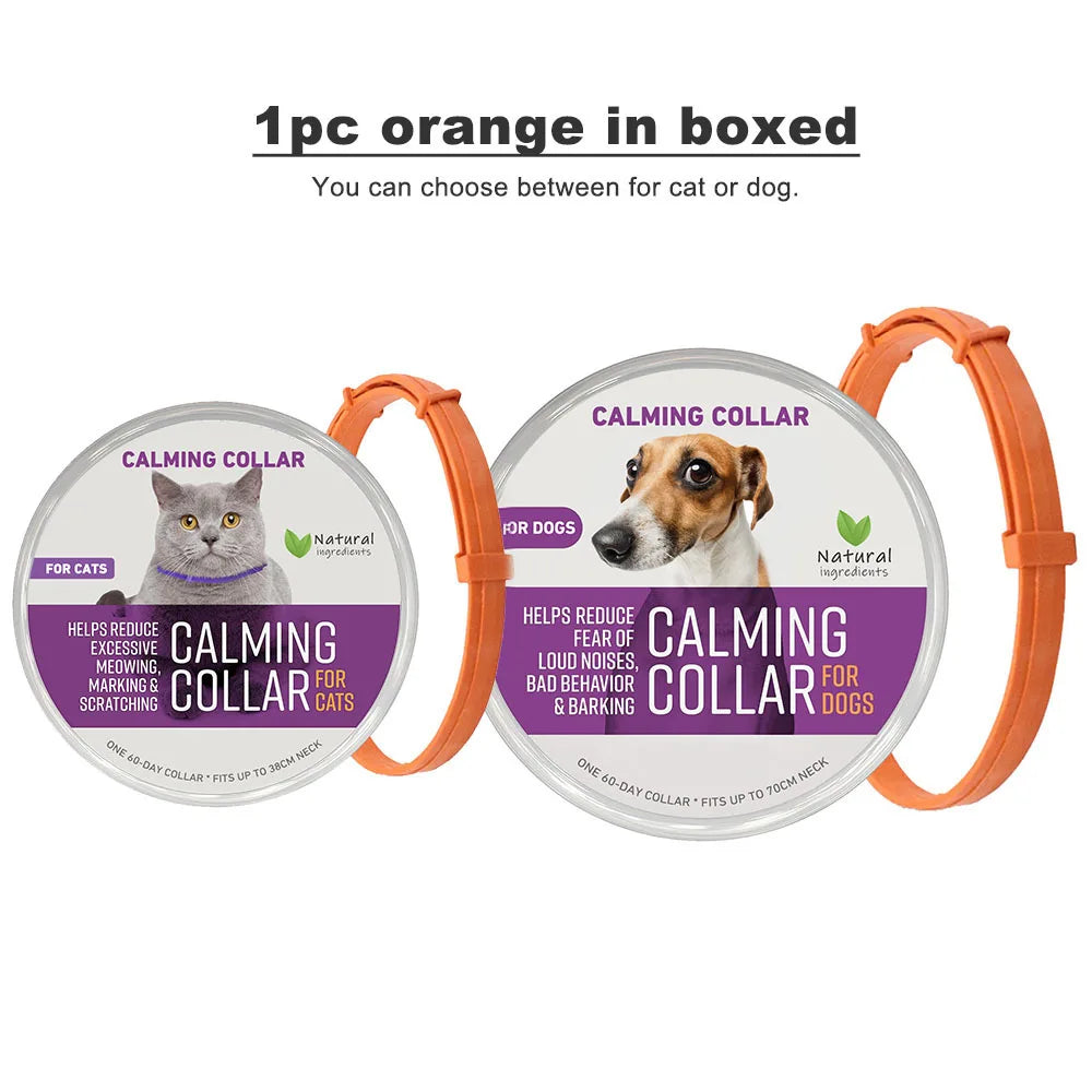 Collier apaisant en plastique pour chien et chat