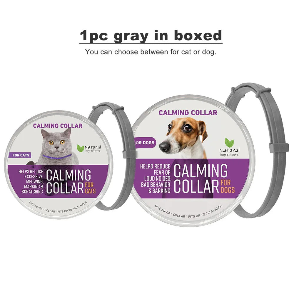 Collier apaisant en plastique pour chien et chat