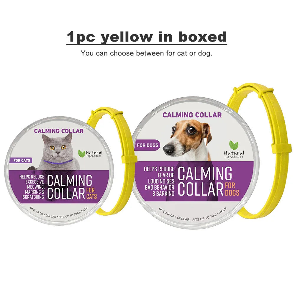 Collier apaisant en plastique pour chien et chat