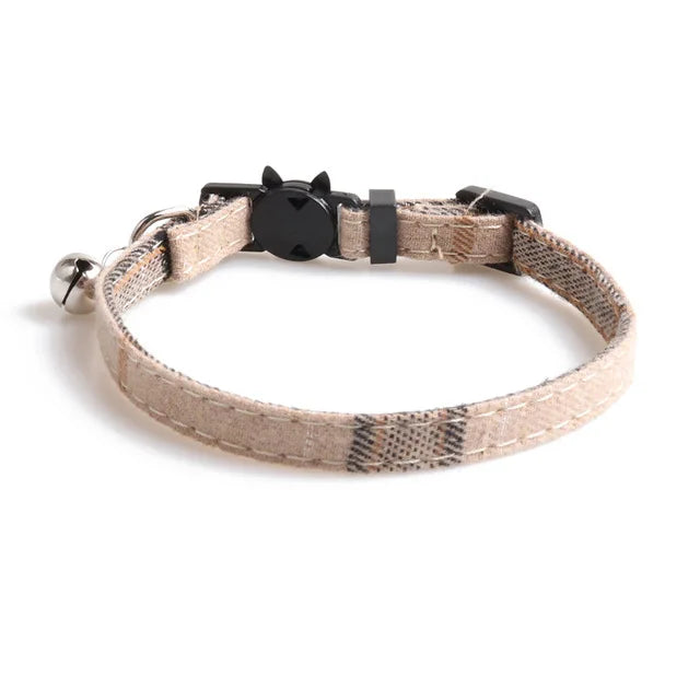 Collier à carreaux pour chat