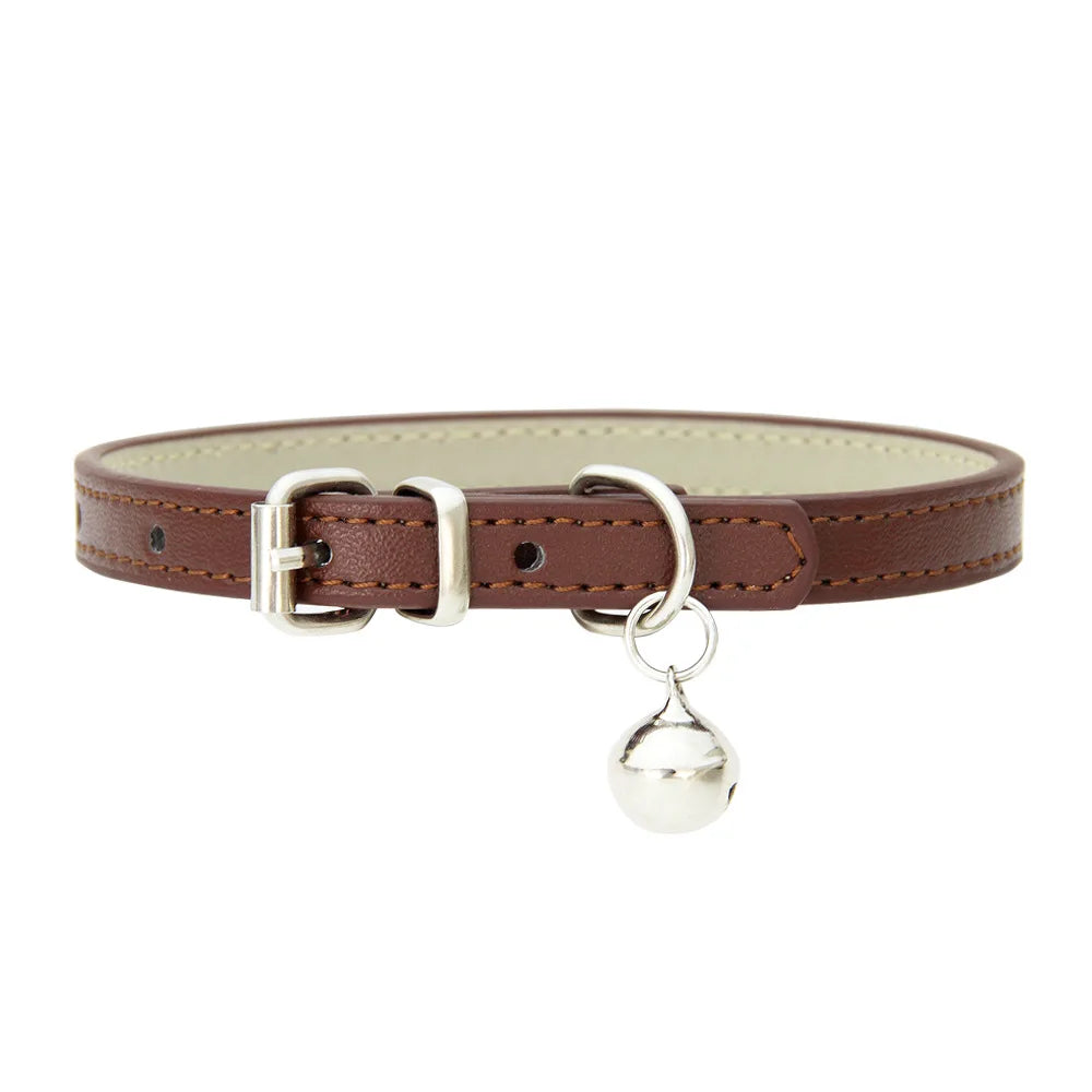 Colliers  en cuir durable pour chat