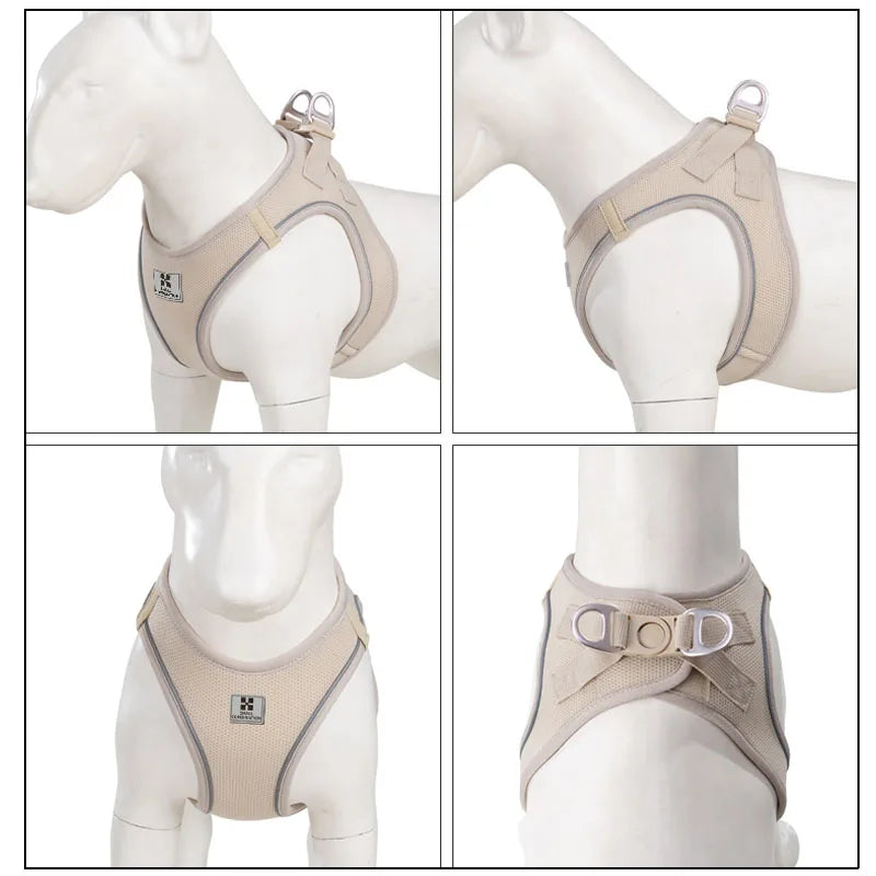 Dos dos cou beige sur un mannequin blanc avec plusieurs angles montrés.

